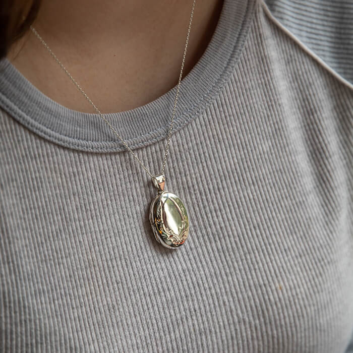 Large Oval Locket | Leonora